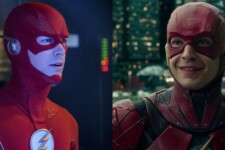 Flash (Grant Gustin) / Flash (Ezra Miller) (Reprodução)