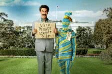 Maria Bakalova e Sacha Baron Cohen em Borat: Fita de Semana Seguinte (Divulgação)