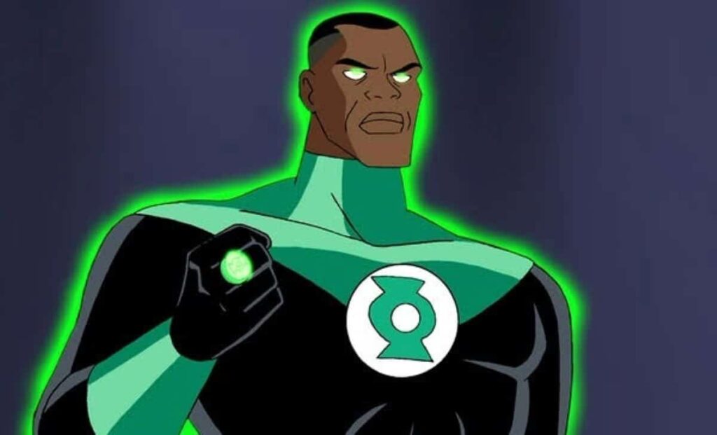 Zack Snyder compartilha arte sobre o Lanterna Verde, confira Lanterna Verde / John Stewart em Liga da Justiça (Reprodução / WB)
