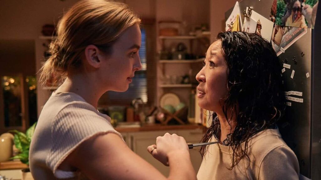 Novo trailer de Killing Eve sugere consequências sérias para protagonistas Sandra Oh e Jodie Comer em Killing Eve (Reprodução)