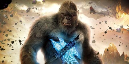 Godzilla vs. Kong é o segundo filme a arrecadar valor milionário no meio da pandemia Kong em Godzilla vs. Kong (Divulgação)