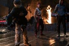 Ludi Lin como Liu Kang nos bastidores de Mortal Kombat (Divulgação / Warner Bros.)