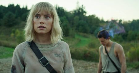 Viola (Daisy Ridley) e Todd (Tom Holland) em Mundo em Caos (Reprodução)