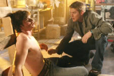 Tom Welling e Jessen Ackles em Smallville (Reprodução)