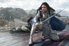 Valquíria (Tessa Thompson) em Thor: Ragnarok (Reprodução / Marvel)