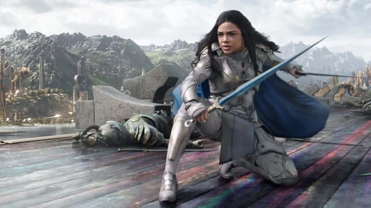 Valquíria (Tessa Thompson) em Thor: Ragnarok (Reprodução / Marvel)