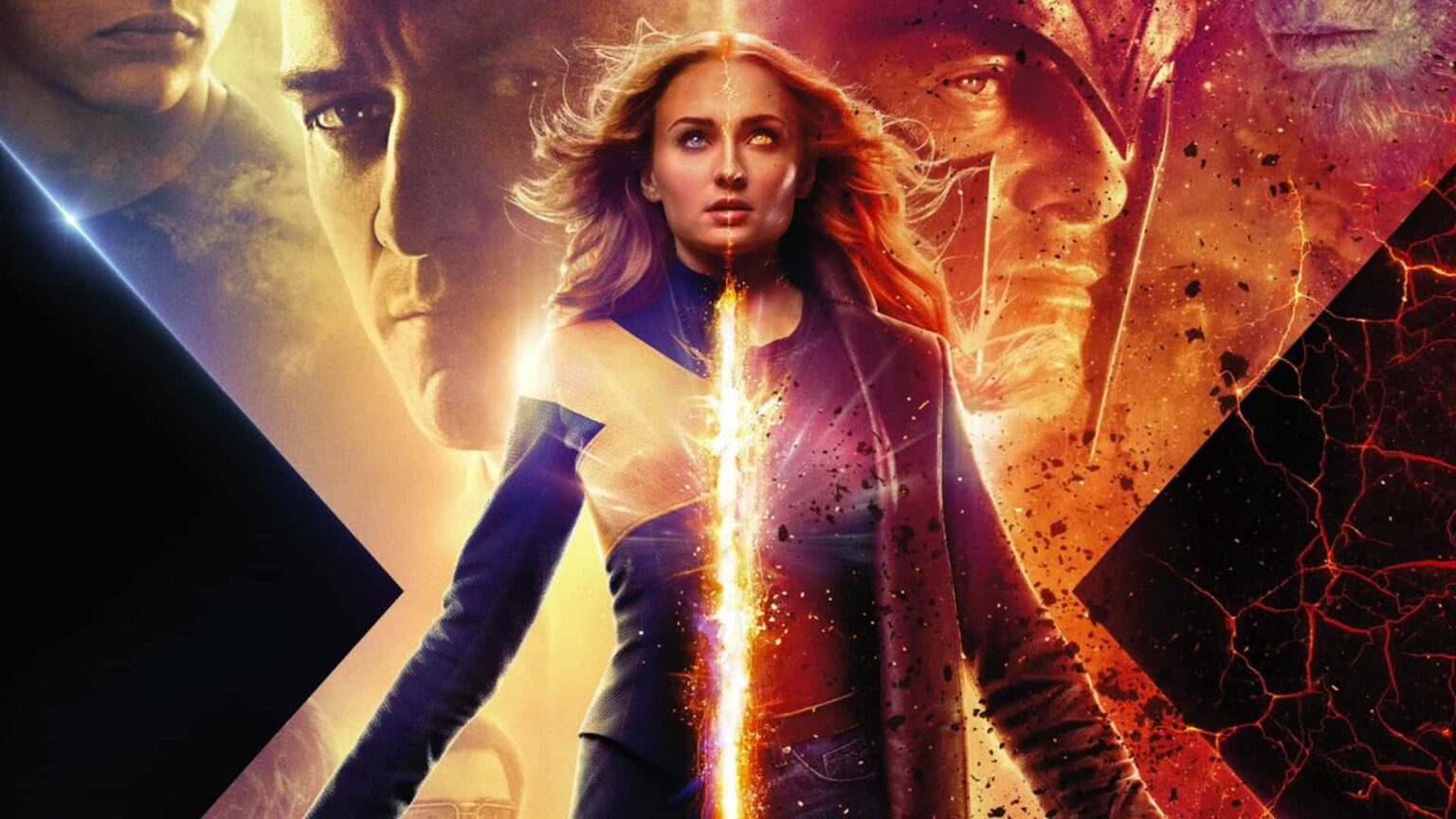 Sophie Turner em X-Men: Fênix Negra (Divulgação)