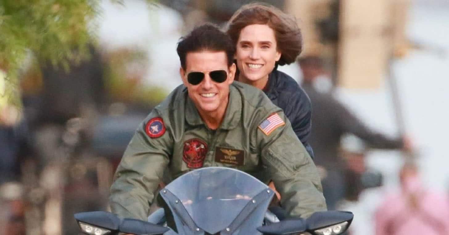 Tom Cruise e Jennifer Connelly em Top Gun 2 (Divulgação)