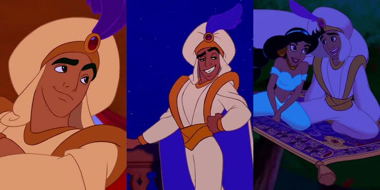 Aladdin e Jasmin (Montagem Reprodução)