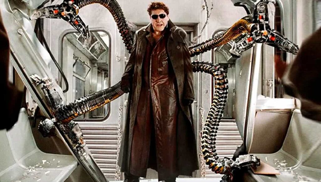 Ranking: 5 melhores vilões dos filmes do Homem-Aranha Alfred Moline em Homem Aranha 2
