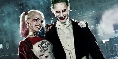 Arlequina (Margot Robbie) e Coringa (Jared Leto) em Esquadrão Suicida (Reprodução)