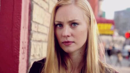 Karen Page (Deborah Ann Woll) em Demolidor (Divulgação / Netflix)