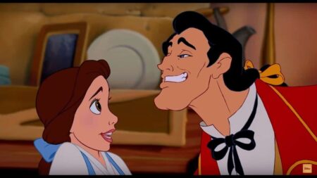 Gaston e Bela em A Bela e a Fera Reproducao