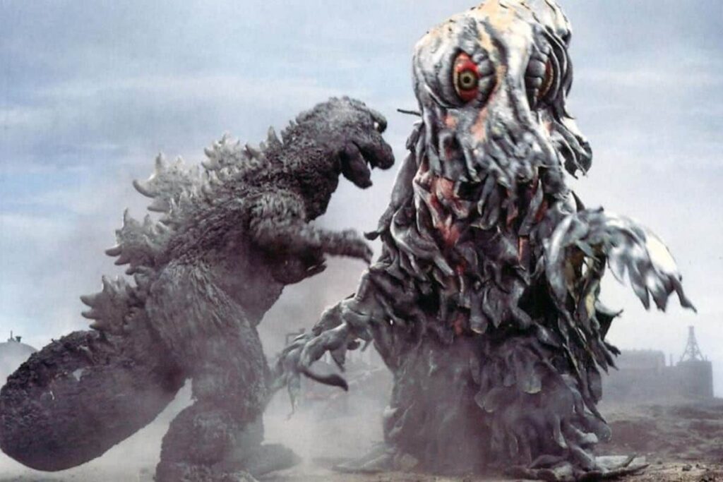 Apple TV produzirá série com Godzilla e os Titãs Cena de Os Monstros Invadem a Terra (Reprodução / Toho)