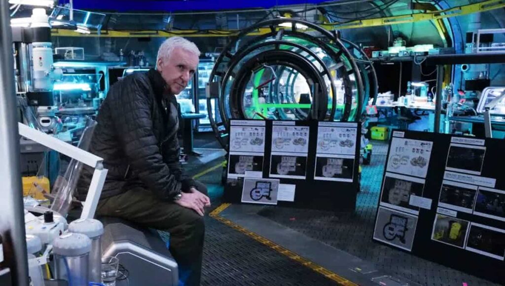 James Cameron no set de Avatar (Divulgação)