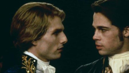 Louis (Brad Pitt) e Lestat (Tom Cruise) em Entrevista com o Vampiro (Reprodução)