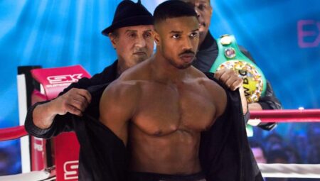 Sylvester Stallone e Michael B. Jordan em Creed II