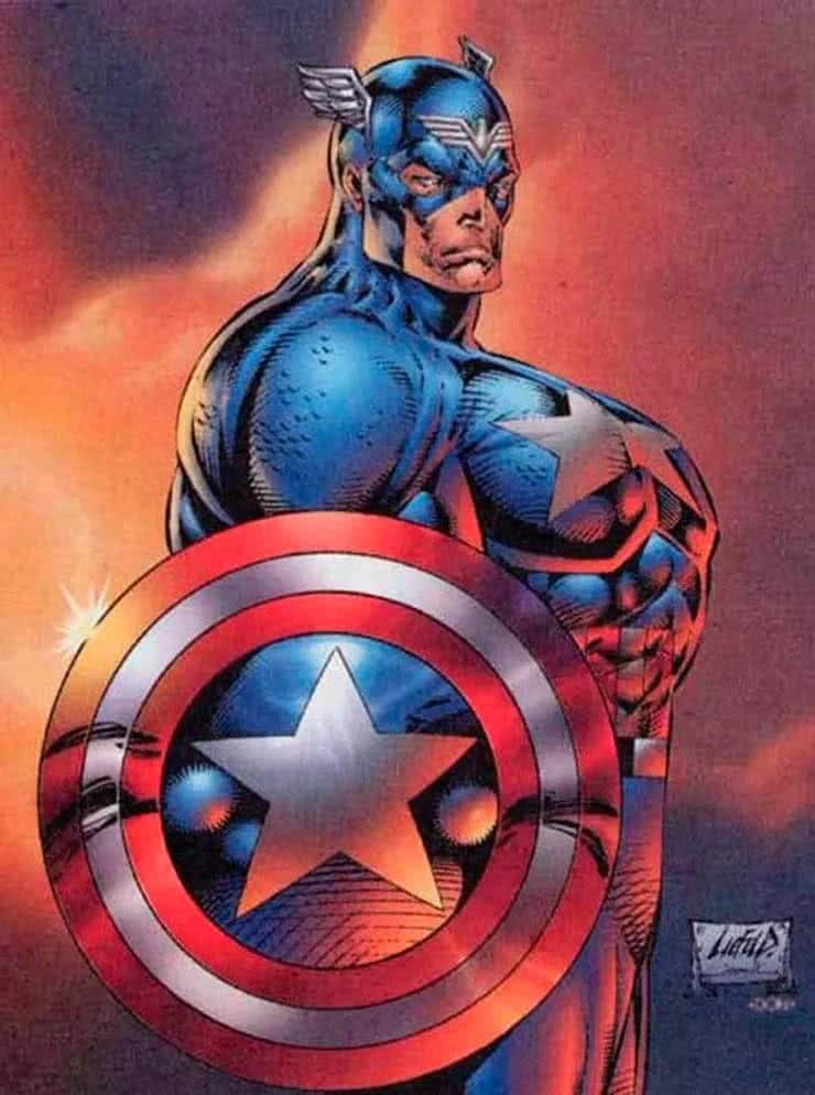 Capitão América por Rob Liefeld (Divulgação / Marvel)