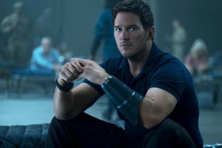 A Guerra do Amanhã se torna um dos filmes mais vistos do streaming Chris Pratt em The Tomorrow War (Divulgação / Amazon Prime Video)
