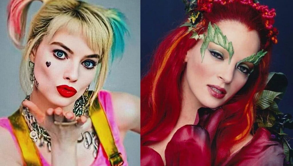 Arlequina e Hera Venenosa de Uma Thurman