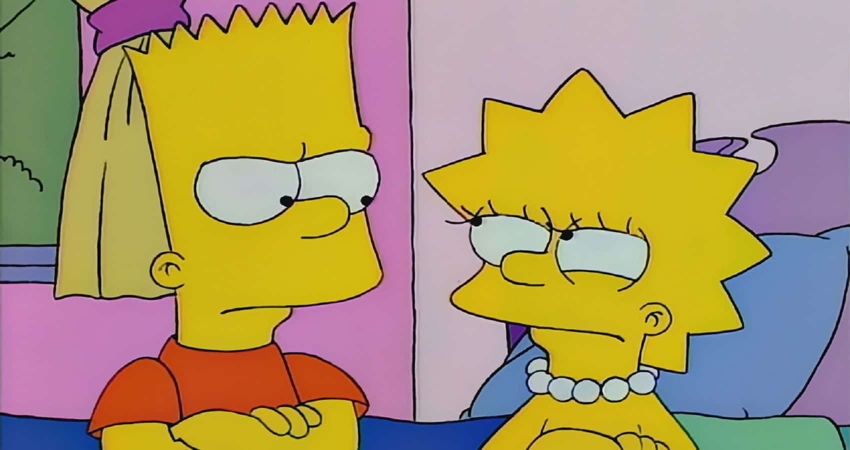 Bart e Lisa em Os Simpsons (Reprodução)