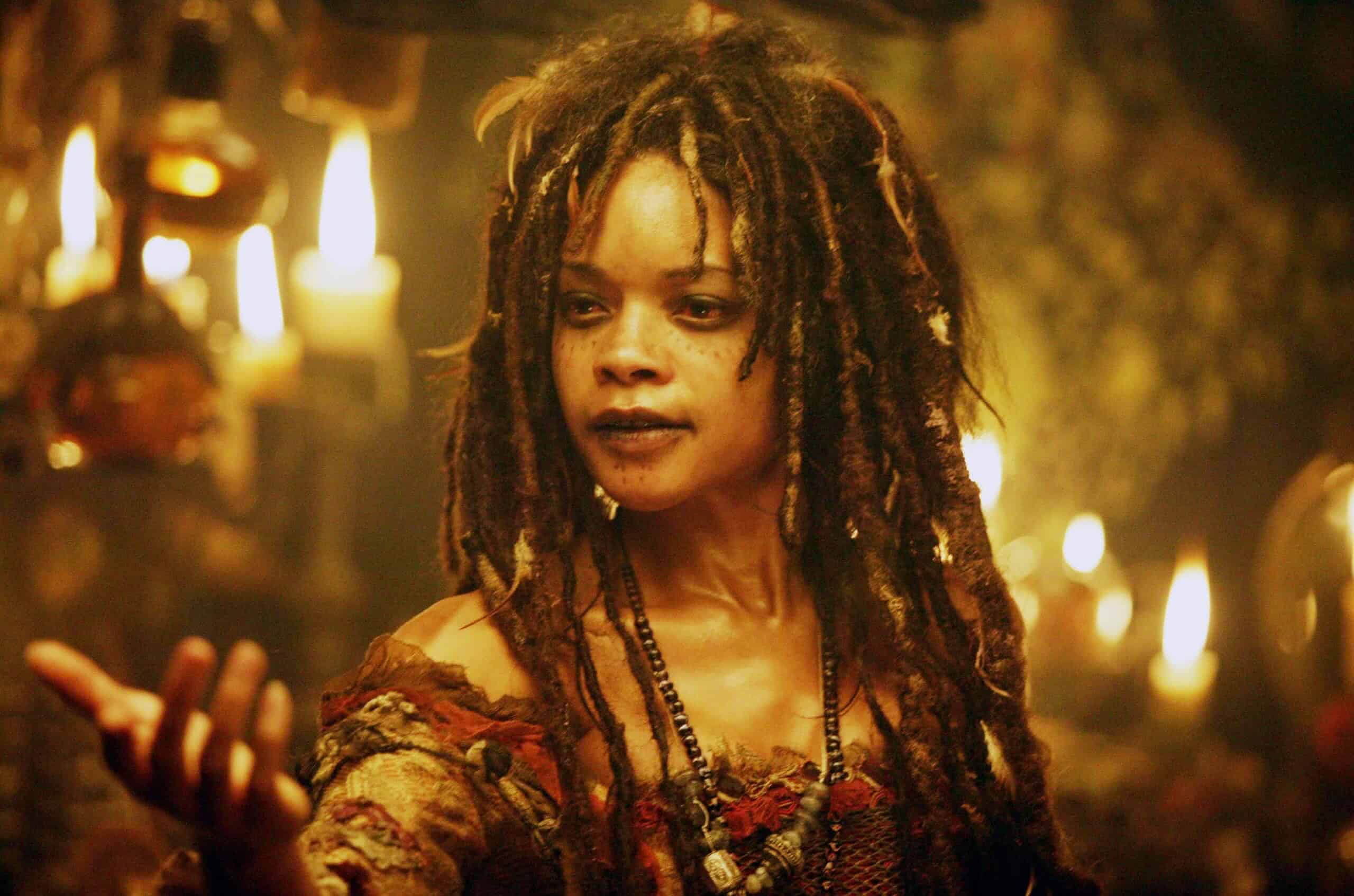 Calypso (Naomie Harris) em Piratas do Caribe (Reprodução)