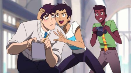 Clark Kent, Lois Lane e Jimmy Olsen em My Adventures With Superman