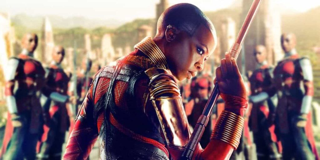 Atriz de Pantera Negra 2 dá mais detalhes sobre filme Okoye (Danai Gurira) em Pantera Negra (Reprodução / Marvel)
