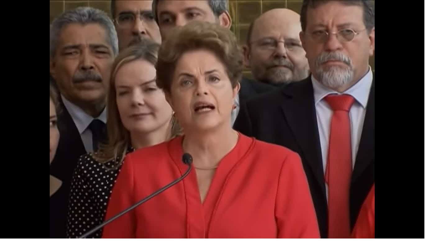 Cinemas recebem documentário sobre bastidores do impeachment de Dilma Rousseff 2 Dilma Rousseff em seu proncunciamento apos o impeachment Reproducao