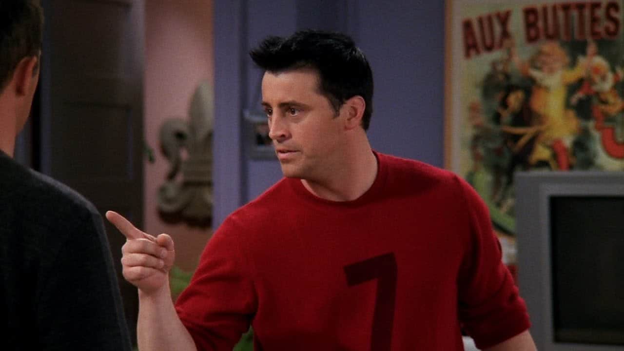 Joey (Matt LeBlanc) em Friends (Reprodução)