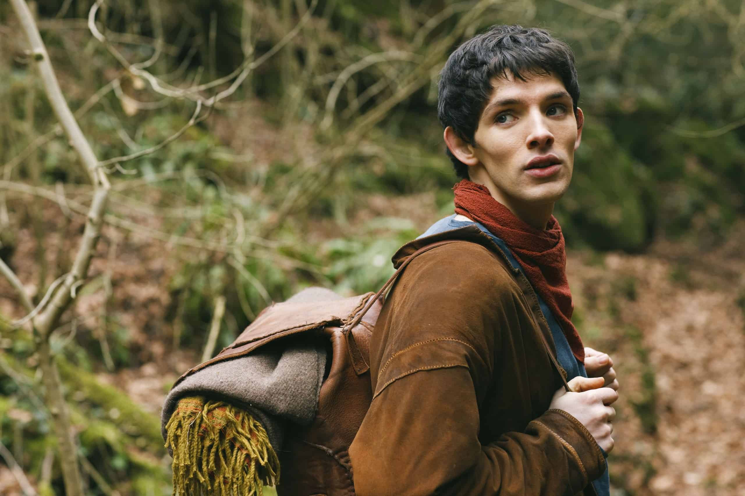 Merlin (Colin Morgan) em As Aventuras de Merlin (Reprodução)