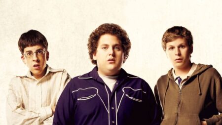 Christopher Mintz-Plasse, Jonah Hill e Michael Cera em Superbad - É Hoje (Divulgação)