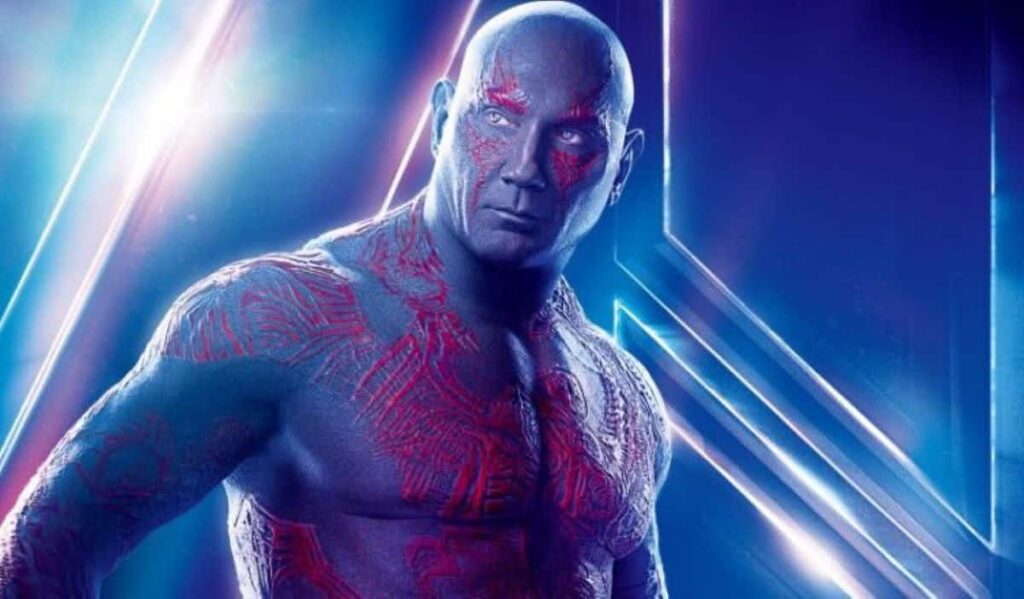 Drax (Dave Bautista) no MCU (Divulgação / Marvel)