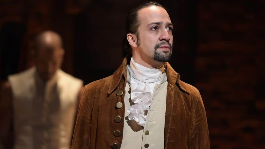 Lin-Manuel Miranda em Hamilton (Reprodução)
