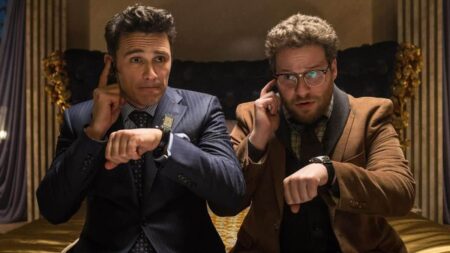 James Franco e Seth Rogen em A Entrevista (Reprodução)