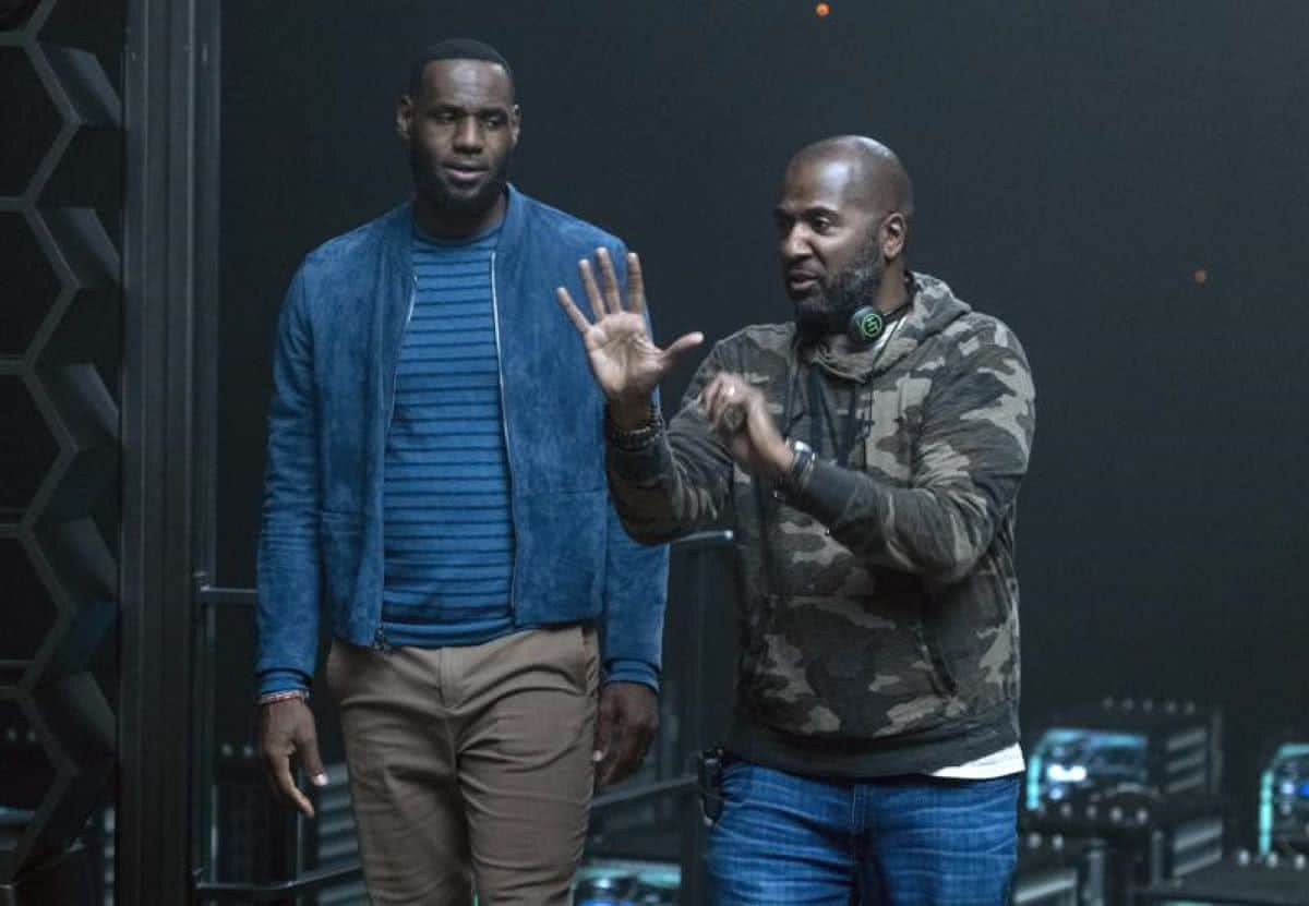 LeBron James e Malcolm D. Lee (Divulgação / Warner Bros.)