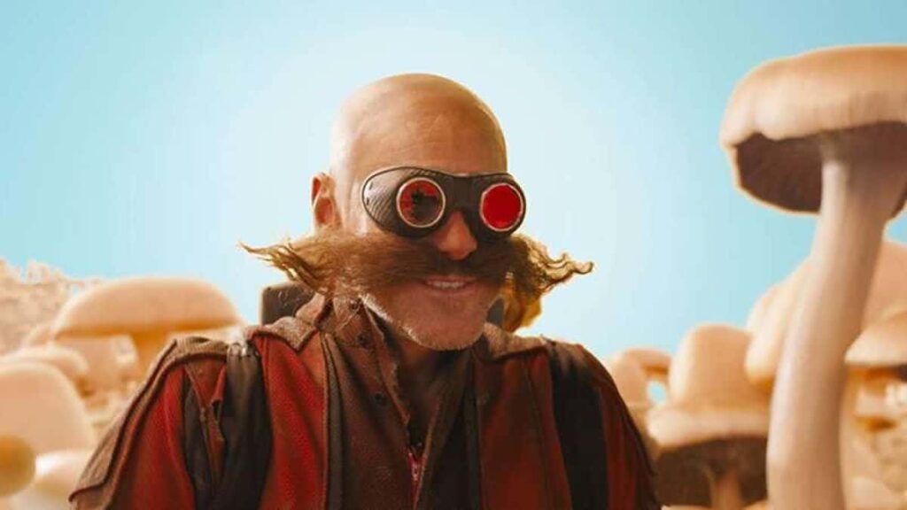 Dr. Robotnik (Jim Carrey) em Sonic: O Filme (Reprodução)