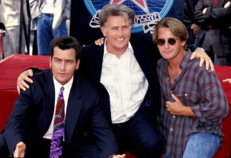 Charlie Sheen, Martin Sheen e Emilio Estevez (Divulgação)