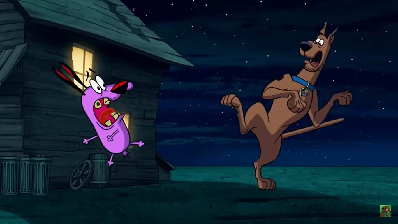 Crossover mostra encontro de Scooby-Doo e Coragem, o Cão Covarde 1 Cena de Straight Outta Nowhere Scooby Doo Meets Courage the Cowardly Dog Reproducao 2