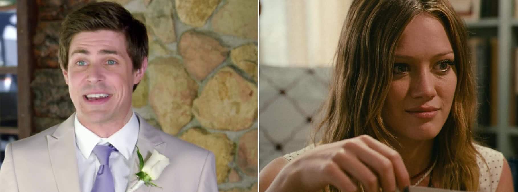 Chris Lowell e Hillary Duff Montagem com fotos de reproducao 1