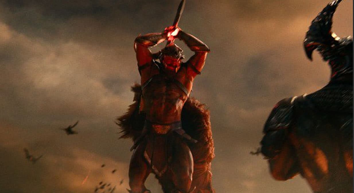 Ator revela foto de bastidor para provar que estava em Liga da Justiça 1 David Thewlis como Ares em Liga da Justica de Zack Snyder Reproducao