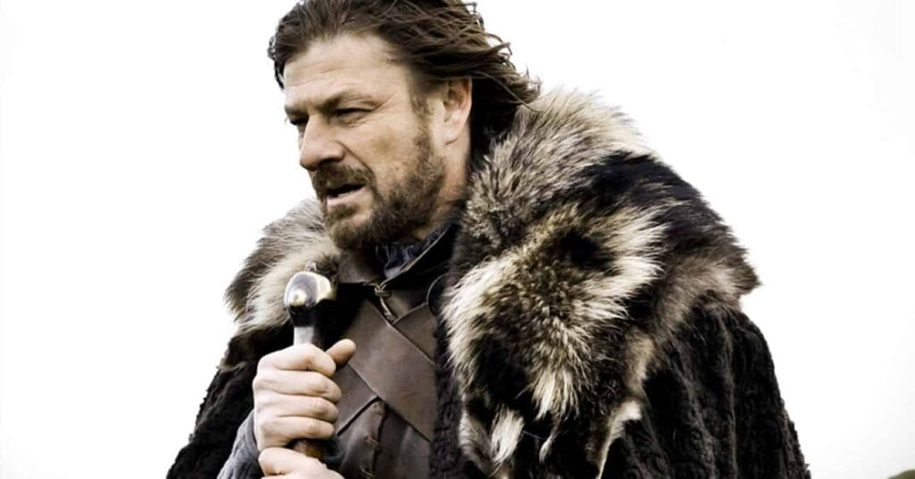Sean Bean (Ned Stark) em Game of Thrones (Reprodução / HBO)