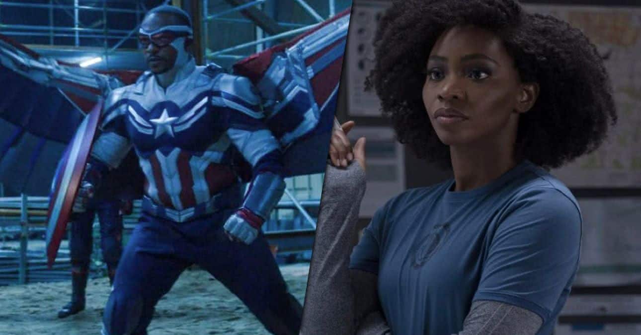 Capitão América (Anthony Mackie) e Monica Rambeau (Teyonah Parris) (Reprodução / Marvel)