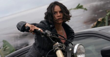 Letty (Michelle Rodriguez) na franquia Velozes e Furiosos (Reprodução / Universal)