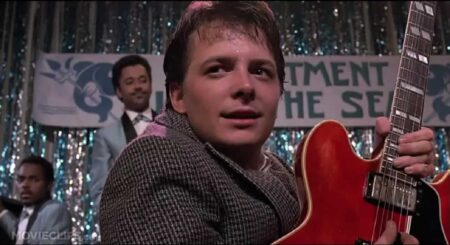 Michel J Fox em De Volta para o Futuro Reproducao