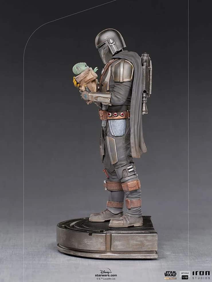 Star Wars | Estátua reproduz momento emocionante de The Mandalorian 3 The Mandalorian and Grogu (Divulgação / Iron Studios)