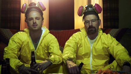Jesse Pinkman (Aaron Paul) e Walte White (Bryan Cranston) em Breaking Bad (Reprodução)