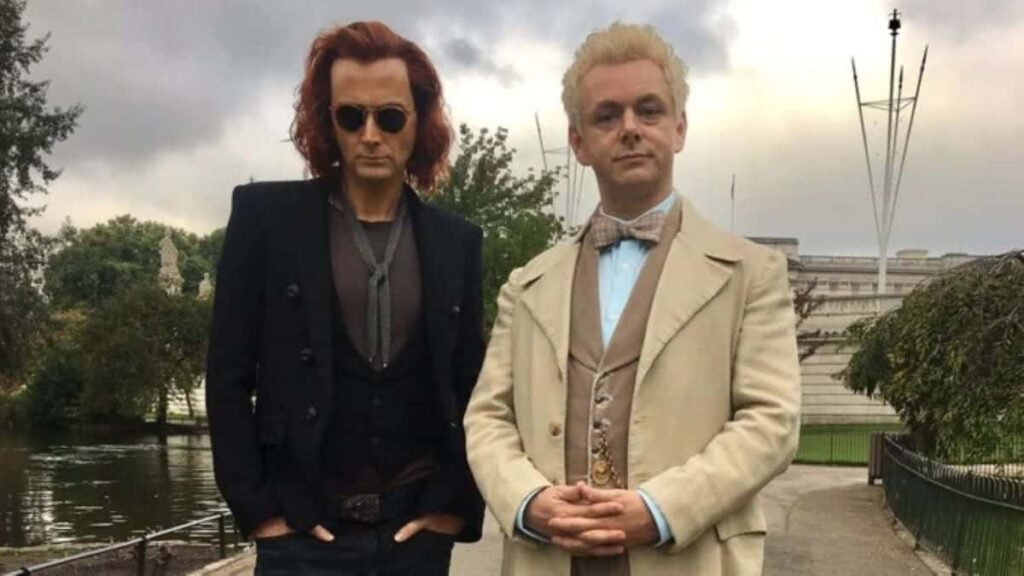 Amazon renova Good Omens para a segunda temporada Crawley (David Tennant) e Aziraphale (Michael Sheen) Good Omens (Reprodução / Amazon)