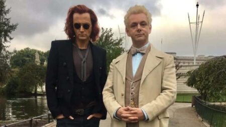 Amazon renova Good Omens para a segunda temporada Crawley (David Tennant) e Aziraphale (Michael Sheen) Good Omens (Reprodução / Amazon)