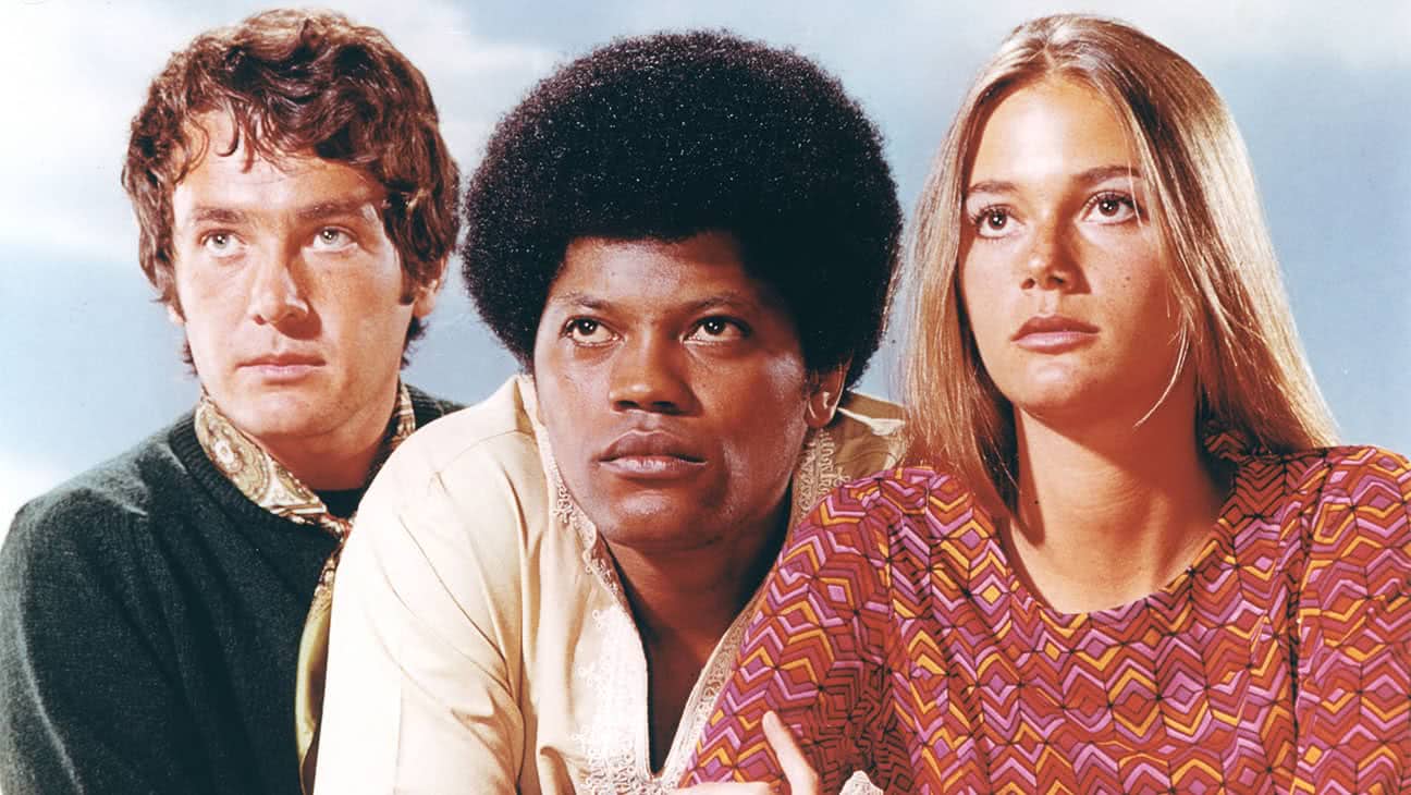 Mod Squad (ABC) 1968-1973 Michael Cole como Pete Cochran, Clarence Williams III como Linc Hayes e Peggy Lipton como Julie Barnes